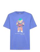 Polo Bear Cotton Jersey Tee Tops T-shirts Short-sleeved Blue Ralph Lau...