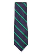 Eng Repp Stripe Bar-University Solmio Kravatti Navy Polo Ralph Lauren