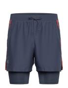 Ua Launch 5'' 2-In-1 Shorts Sport Shorts Sport Shorts Grey Under Armou...