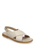 Sandals - Flat - Open Toe - Op Matalapohjaiset Sandaalit Cream ANGULUS