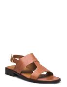 Sandals - Flat Matalapohjaiset Sandaalit Brown ANGULUS