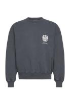 Monogram Printed Crewneck Tops Sweat-shirts & Hoodies Sweat-shirts Bla...