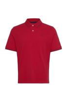 Tipping Ss Pique Polo Tops Polos Short-sleeved Red GANT