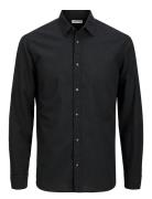 Jjesummer Shirt Ls Sn Tops Shirts Business Black Jack & J S