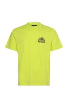 Open-End Frode Play Tee Tops T-shirts Short-sleeved Yellow Mads Nørgaa...