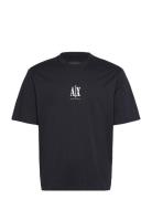 T-Shirt Tops T-shirts Short-sleeved Navy Armani Exchange