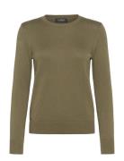 Cotton-Blend Sweater Tops Knitwear Jumpers Green Lauren Ralph Lauren