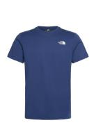 M Ss Box Nse Tee Sport T-shirts Short-sleeved Blue The North Face