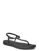 Flip Flops With Rhinst S Matalapohjaiset Sandaalit Black Ilse Jacobsen