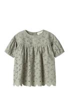 Nmfdally Ss Loose Shirt Lil Tops Blouses & Tunics Green Lil'Atelier