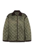 Over D Quilted Liner Jacket Tikkitakki Green Weekday
