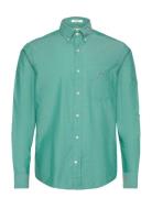Reg Poplin Shirt Tops Shirts Casual Green GANT