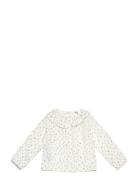 Floral-Print Cotton Blouse Tops Blouses & Tunics White Mango