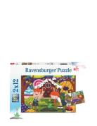 Fairy Tales 2X12P Toys Puzzles And Games Puzzles Classic Puzzles Multi...