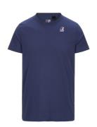 Le Vrai Edouard Tops T-shirts Short-sleeved Navy K-Way