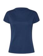 Alitta Tops T-shirts & Tops Short-sleeved Navy Tiger Of Sweden