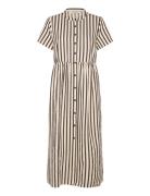 Aliyall Maxi Dress Ls Maksimekko Juhlamekko Beige Lollys Laundry