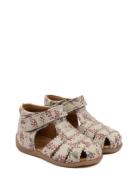 Starters™ Scallop Velcro Sandal Shoes Summer Shoes Sandals Cream Pom P...