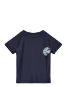 Tnd Vico Uv Shirt Tops T-shirts Short-sleeved Navy TUMBLE 'N DRY