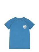 Tnd Vico Uv Shirt Tops T-shirts Short-sleeved Blue TUMBLE 'N DRY