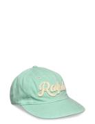 Appliquéd Twill Ball Cap Accessories Headwear Caps Green Polo Ralph La...