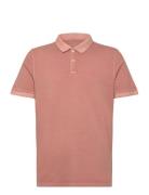 Garment Dye Polo Tops Polos Short-sleeved Orange Lee Jeans