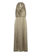 Dante6-Marryme Satin Halter Maxi Dress Maksimekko Juhlamekko Green Dan...