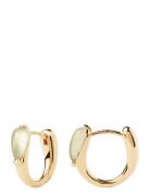 Pdpaola Prehnite Isla Hoops Accessories Jewellery Earrings Hoops Gold ...