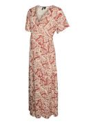 Vmmbali S/S Ancle Wrap Dress Wvn Ga Mekko Multi/patterned Vero Moda Ma...