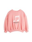 Note Emb Sweatshirt Tops Sweat-shirts & Hoodies Sweat-shirts Pink Mini...