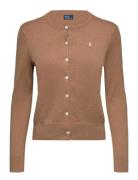 Cotton-Blend Cardigan Tops Knitwear Cardigans Brown Polo Ralph Lauren
