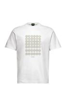 Tee Print Striped C Sport T-shirts Short-sleeved White BOSS