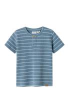 Nbmfully Ss Top Tops T-shirts Short-sleeved Blue Name It