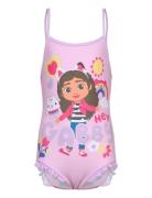 Swimsuit Uimapuku Uima-asut Pink Gabby's Dollhouse