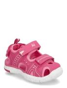Ljungby Shoes Summer Shoes Sandals Pink Leaf
