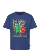 Lwtaffy 303 - T-Shirt S/S Tops T-shirts Short-sleeved Navy LEGO Kidswe...
