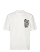Writher Tops T-shirts Short-sleeved White AllSaints