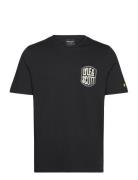 Embroidered Badge Graphic T-Shirt Tops T-shirts Short-sleeved Black Ly...