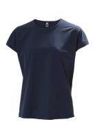 W Thalia Summer Top Sport T-shirts & Tops Short-sleeved Navy Helly Han...
