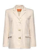 2347 Matte Sheer Tailoring, Relaxed Blazers Single Breasted Blazers Cr...