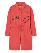 Squirrel Kid Short Jumpsuit Red Jumpsuit Haalari Red THE ANIMALS OBSER...