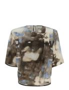 Gzmaida P Blouse Tops Blouses Long-sleeved Blue Gestuz