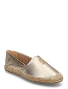 Th Logo Metallic Leather Espad Matalat Sandaalit Espadrillot Gold Tomm...