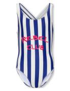 Kmgholiday Swimsuit Acc Uimapuku Uima-asut Blue Kids Only