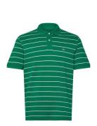 Striped Ss Polo Tops Polos Short-sleeved Green GANT