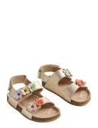 Sandal Clare Flower Shoes Summer Shoes Sandals Gold Wheat