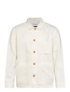 Linen Blend Overshirt Tops Overshirts White Lindbergh