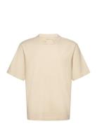 Anf Mens Knits Tops T-shirts Short-sleeved Cream Abercrombie & Fitch