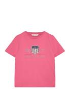 Archive Shield Ss T-Shirt Tops T-shirts Short-sleeved Pink GANT