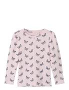 Nmfdyna Slim Ls Top Box Tops T-shirts Long-sleeved T-shirts Pink Name ...